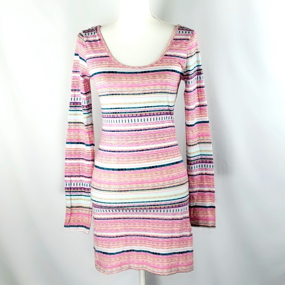 Midi Dress Strappy Cotton Size Medium